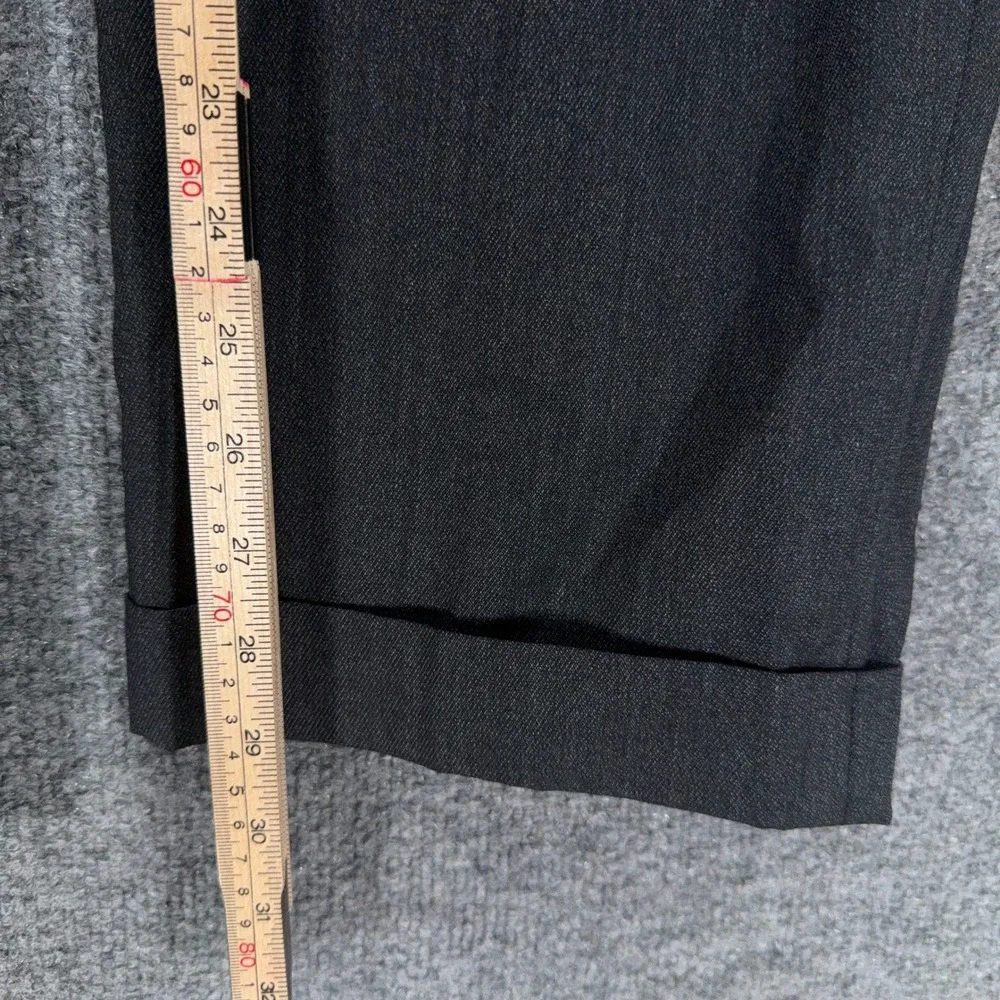 Brooks Brothers Dress Pants Mens 37 Gray Pleated Wool Madison Cuffed Slacks Lux